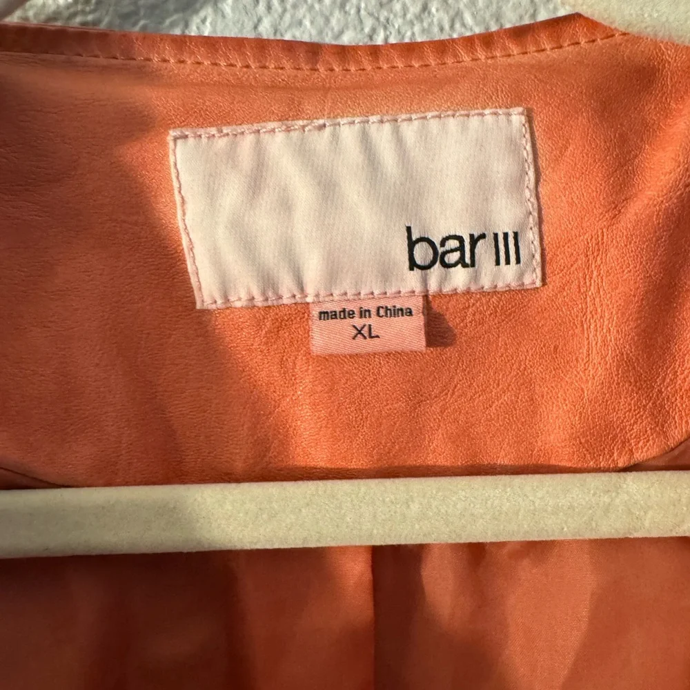 Bar III Orange Jacket - Picture 2 of 9